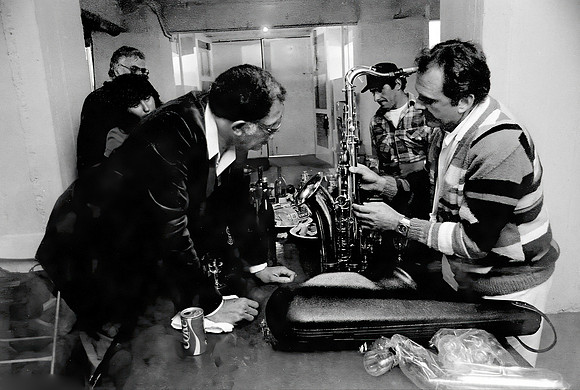 Stan Getz and Dexter Gordon